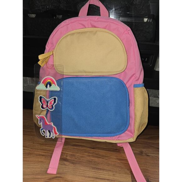 Cat & Jack™ Pink and Blue Kids 16" backpack s32 - Picture 1 of 6